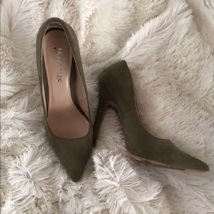 Olive green heels